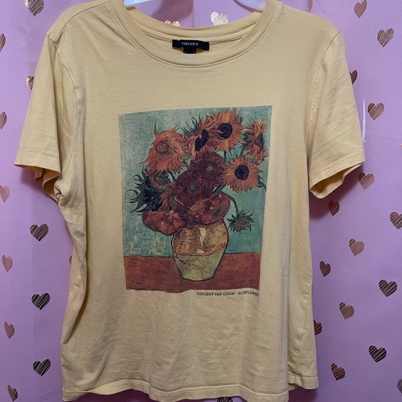 Forever 21 Tops - Forever 21 Sunflower shirt 🌕